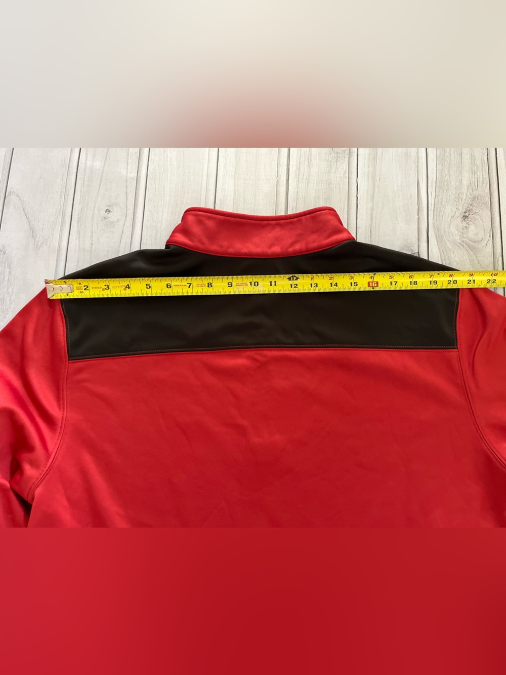 Men’s NFL team apparel Arizona Cardinals red black 1/4 zip jacket shirt. 2XL - Picture 9 of 12